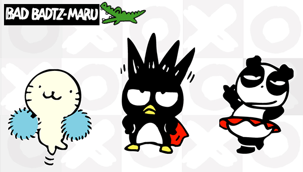 Bad Badtz-Maru Friends: Pandaba, Hana Maru and Alligator Pochi 