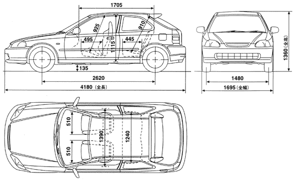 Хонда Цивик Type-R 6 Gen EK9  - Honda-Civic-TypeR-EK9.gif