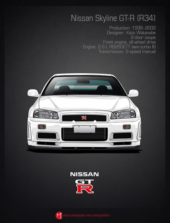Эволюция Nissan Skyline GT-R в картинках - 11-Nissan-Skyline-GT-R-R34.jpg